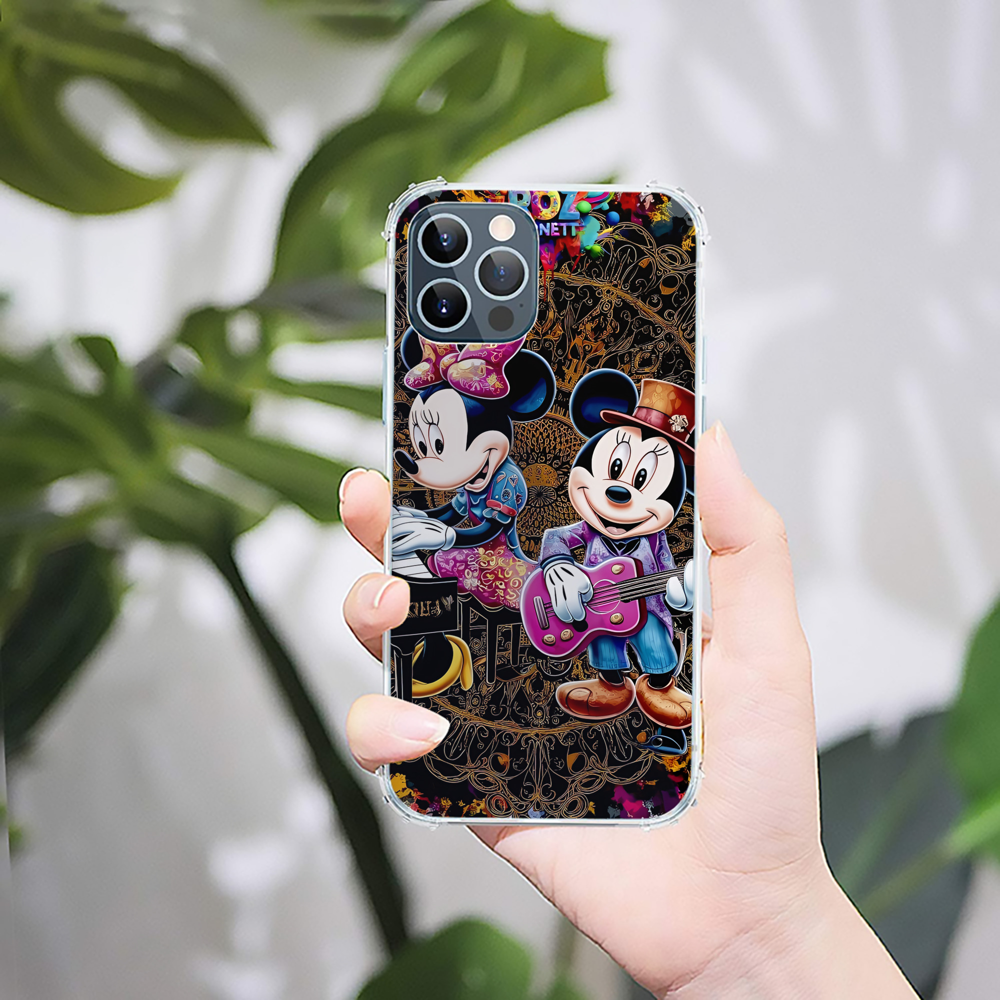 ミッキーマウス Mickey Mouse 【iPhone 12シリーズ対応】透明スマホケース（クリアソフトケース）